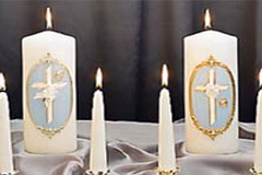 wedding reception candle decorations.