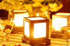 wedding reception table decoration.