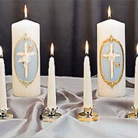 wedding reception candle decorations.
